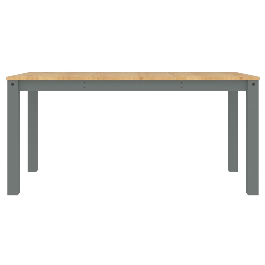 Tavolo da Pranzo Panama Grigio 160x80x75 cm Legno Massello Pino