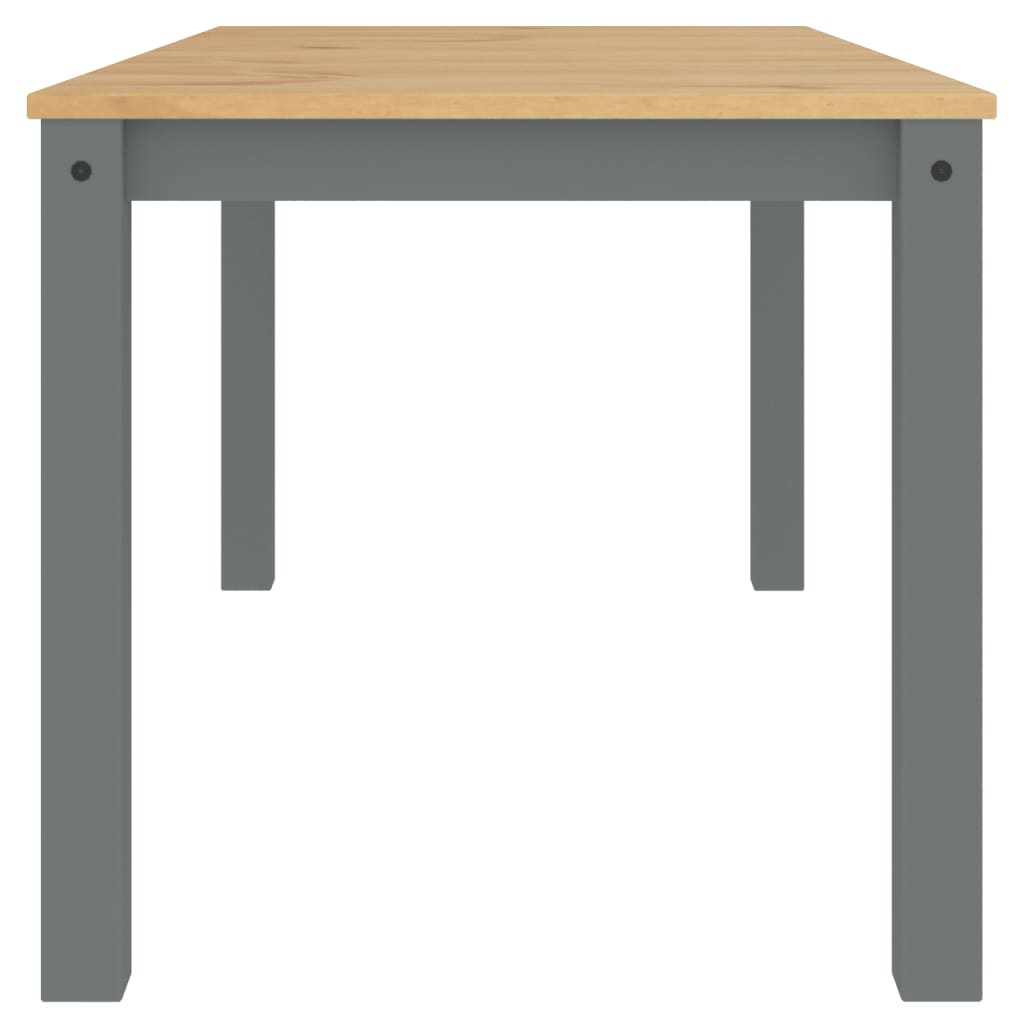 Tavolo da Pranzo Panama Grigio 160x80x75 cm Legno Massello Pino