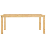 Tavolo da Pranzo Panama Grigio 180x90x75 cm Legno Massello Pino