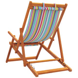 Sedie da Spiaggia Pieghevoli 2 pz in Tessuto Multicolore