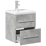 Mobile da Bagno con Lavabo Integrato Grigio Cemento