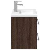 Mobile da Bagno con Lavabo Integrato Rovere Marrone