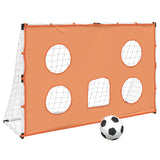 Porta Calcio Bambini Tappeto Bersagli e Pallone 182x62x118 cm