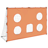 Porta Calcio Bambini Tappeto Bersagli e Pallone 182x62x118 cm