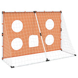 Porta Calcio Bambini Tappeto Bersagli e Pallone 182x62x118 cm