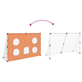 Porta Calcio Bambini Tappeto Bersagli e Pallone 182x62x118 cm