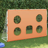 Porta Calcio Bambini Tappeto Bersagli e Pallone 182x62x118 cm