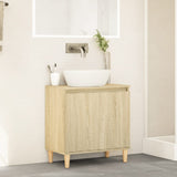 Mobile Lavabo Rovere Sonoma 58x33x60 cm in Legno Multistrato