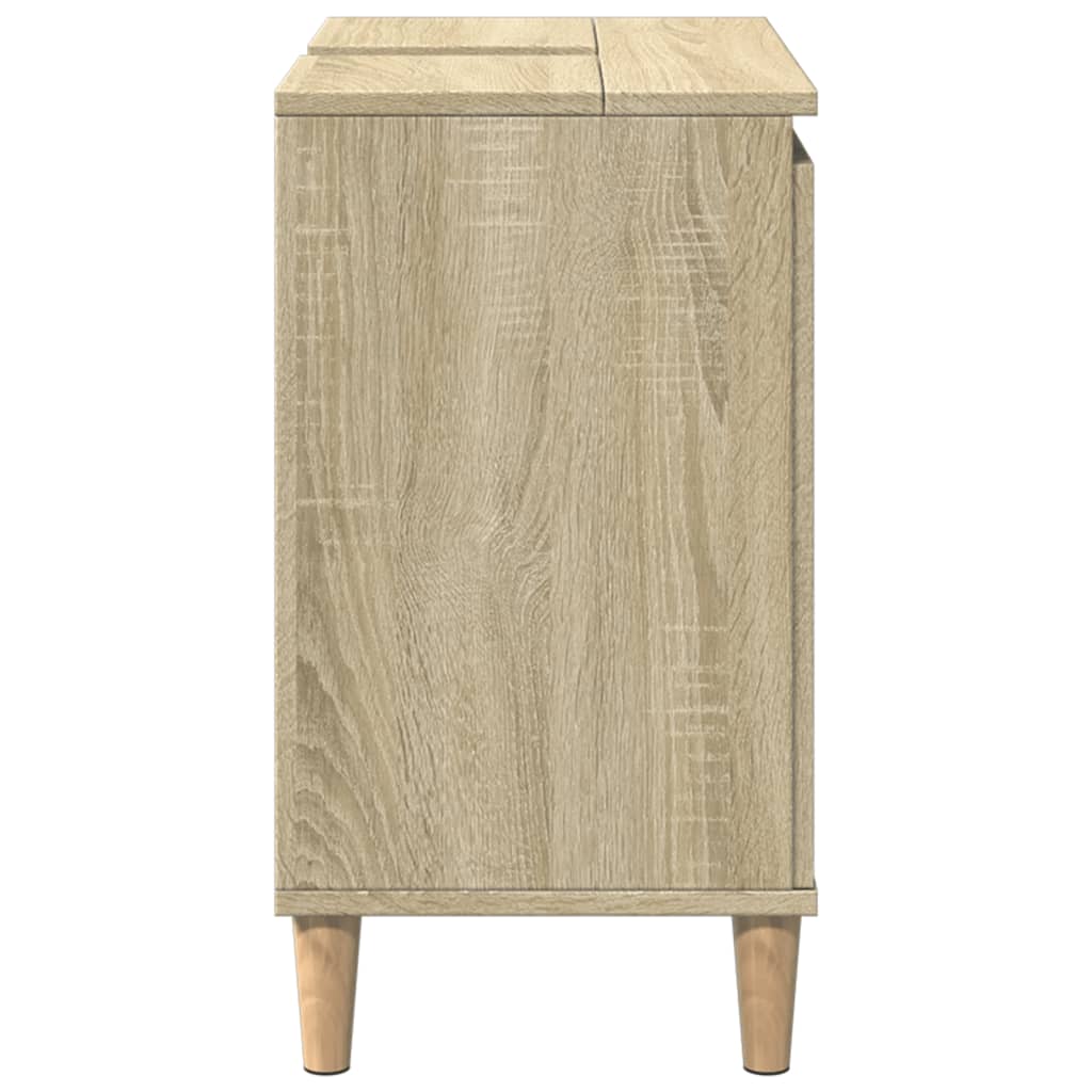 Mobile Lavabo Rovere Sonoma 58x33x60 cm in Legno Multistrato