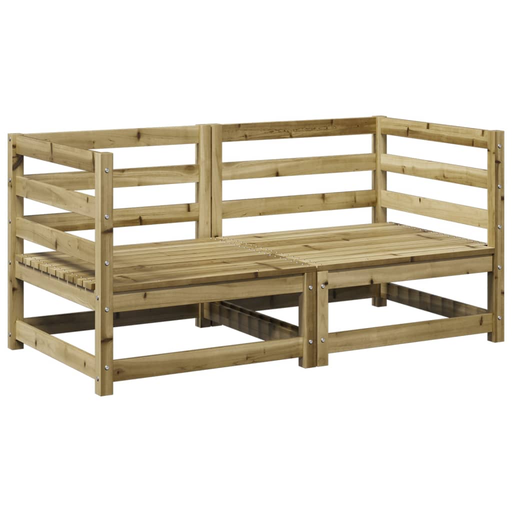 Set Divani da Giardino 2 pz in Legno Impregnato di Pino