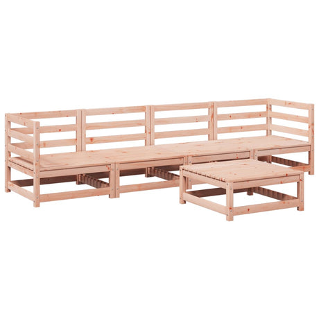 Set Divani da Giardino 5 pz in Legno Massello Abete Douglas