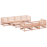 Set Divani da Giardino 8 pz in Legno Massello Abete Douglas