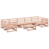 Set Divani da Giardino 8 pz in Legno Massello Abete Douglas