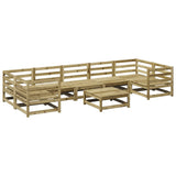 Set Divani da Giardino 8 pz in Legno Impregnato di Pino