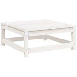 Set Salotto da Giardino 5 pz Bianco in Legno Massello di Pino