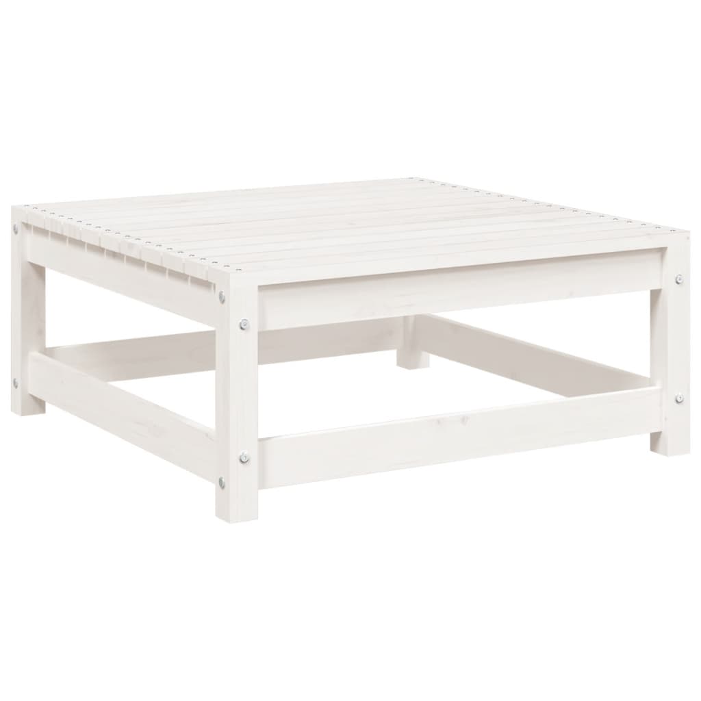 Set Salotto da Giardino 5 pz Bianco in Legno Massello di Pino