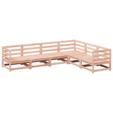 Set Divani da Giardino 6 pz in Legno Massello Abete Douglas