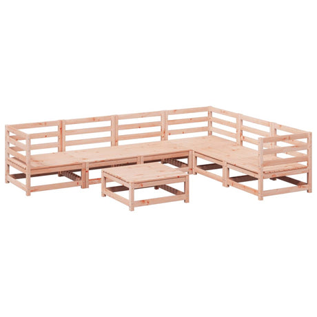 Set Divani da Giardino 7 pz in Legno Massello Abete Douglas