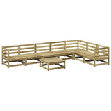 Set Divani da Giardino 8 pz in Legno Impregnato di Pino