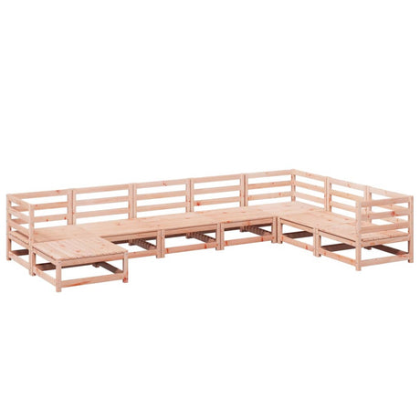 Set Divani da Giardino 8 pz in Legno Massello Abete Douglas