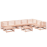 Set Divani da Giardino 9 pz in Legno Massello Abete Douglas