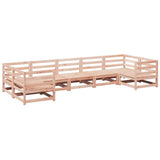 Set Divani da Giardino 7 pz in Legno Massello Abete Douglas