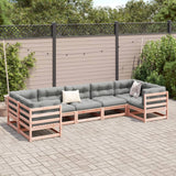 Set Divani da Giardino 7 pz in Legno Massello Abete Douglas