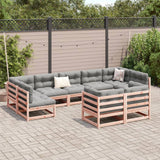 Set Divani da Giardino 9 pz in Legno Massello Abete Douglas