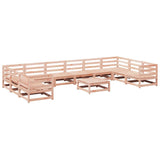 Set Divani da Giardino 11 pz in Legno Massello Abete Douglas