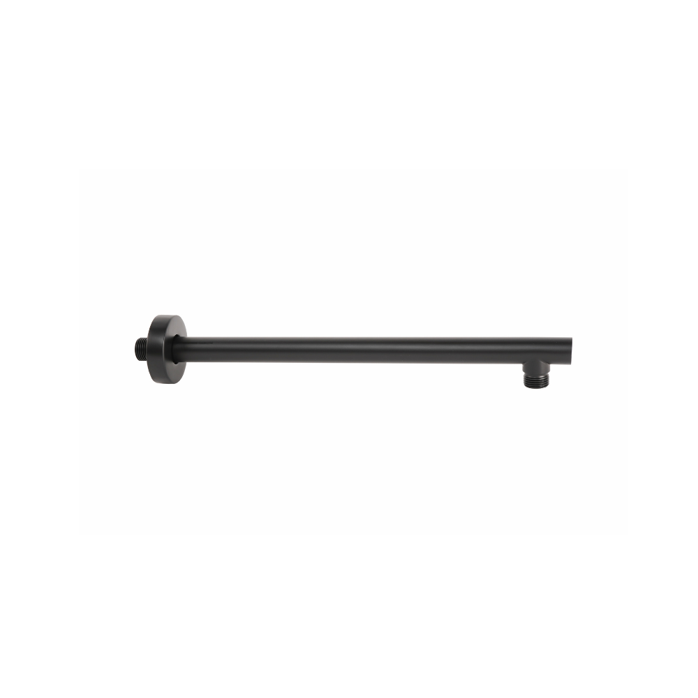 Aqualine Black Round Shower Arm