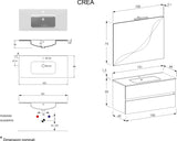 Mobile da Bagno Crea LE - VERDE SALVIA