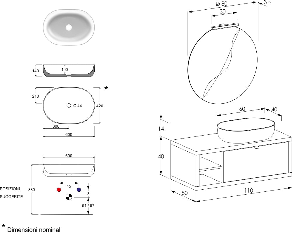 Domus New LE Meuble de salle de bain