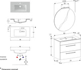 Spezieller LE-Badezimmerschrank