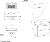 Mobile da Bagno Crea LE GRIGIO CALDO