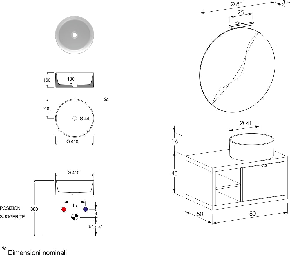 Domus New LE Meuble de salle de bain