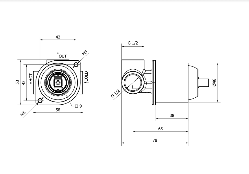 BUILT-IN SHOWER MIXER 2/2 - TEOREMA GOODLIFE BUILT-IN PARTS CHROME