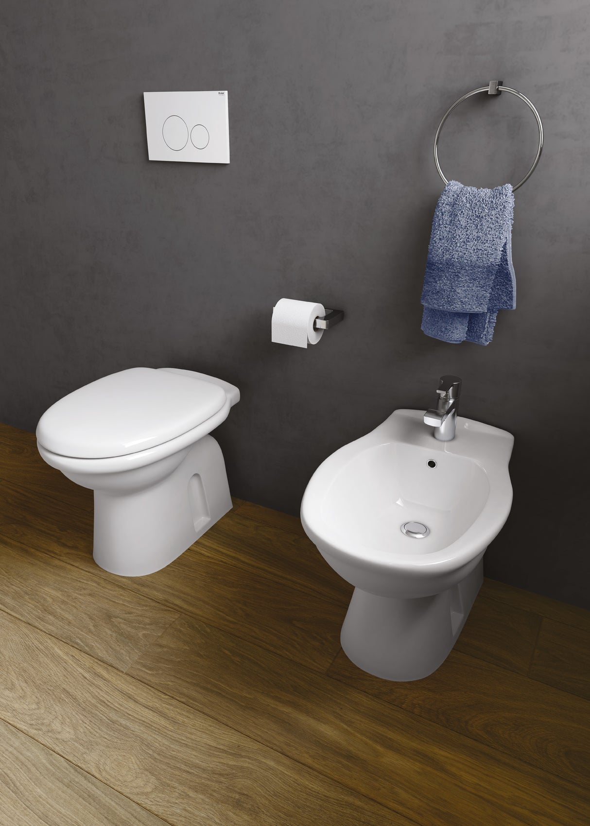 Bidet da terra bianco alpino RAK - KARLA