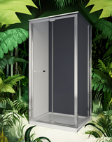 Cabine de douche Laguna en niche avec ouverture rabattable