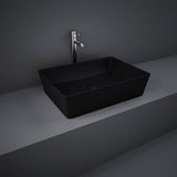 Rectangular countertop washbasin 50 x 36 cm - MATT BLACK