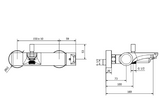 GOODLIFE CHROME BATHTUB MIXER