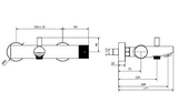 LAB 3.0 W/DOT CHROME BATHTUB MIXER