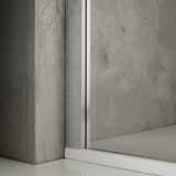 LIA A.2FS corner sliding shower enclosure - 6 mm tempered glass - satin silver profile