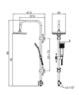 Colonna Doccia con Soffione Doccia Shuttle