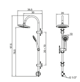 Colonna Doccia con Soffione Doccia voyager