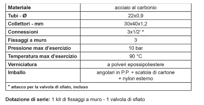 TERMOARREDO AD ACQUA 803 x 500 mm - Scaldasalviette