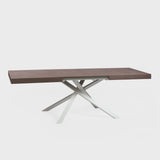 MODERN EXTENDING TABLE CM. 160X90XH.75 - TRENTO BRONZE