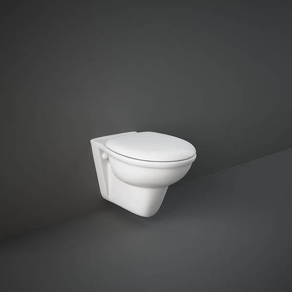 Alpine white wall-hung toilet RAK - KARLA
