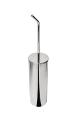 Bird toilet brush holder 44 cm in stainless steel with chromed steel finish