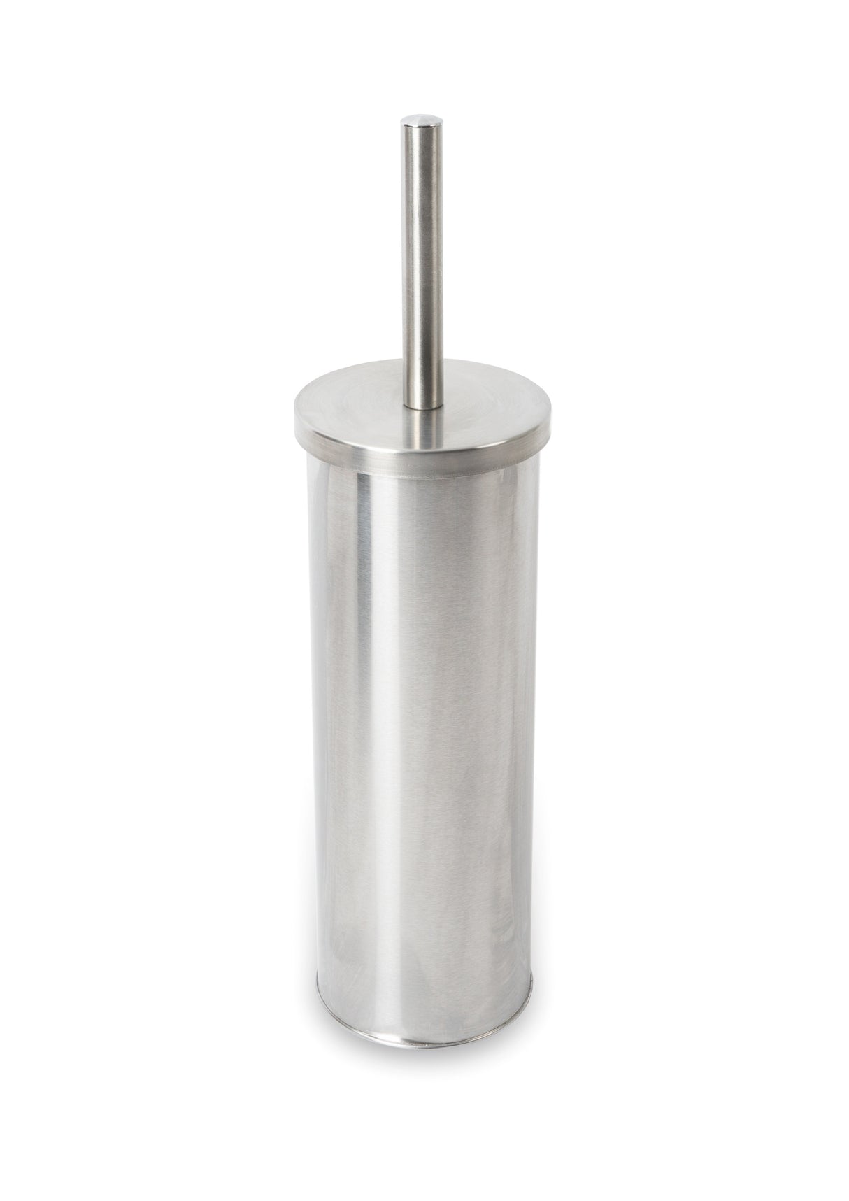Blizz toilet brush holder in satin finish stainless steel