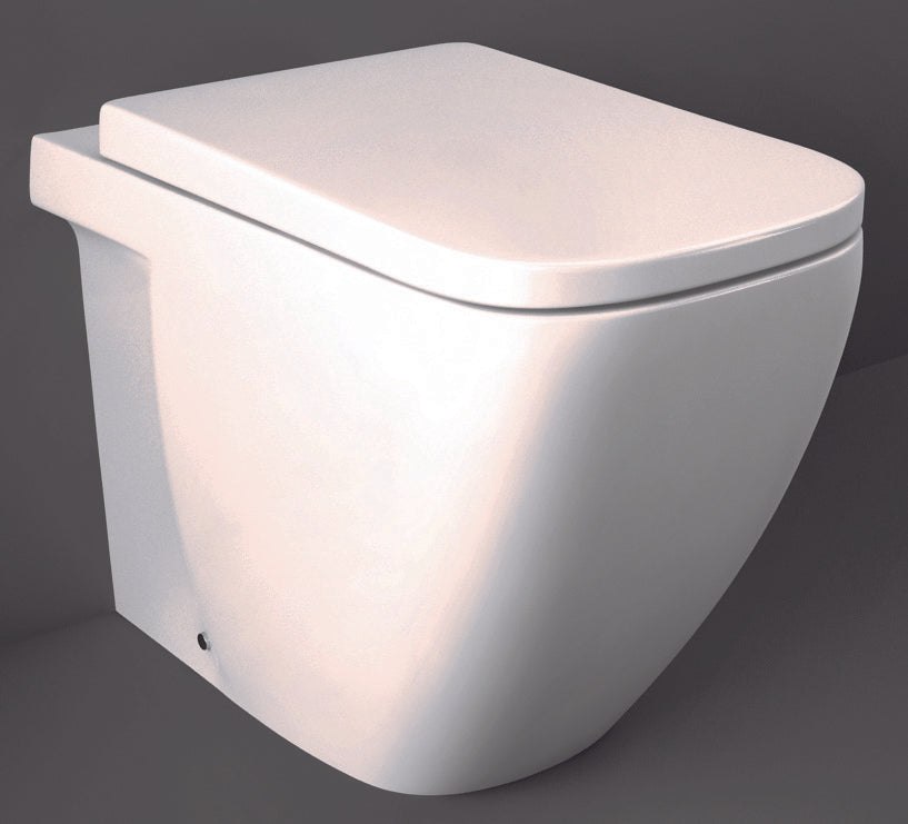 Alpine white flush-mounted toilet RAK - CAROLINE